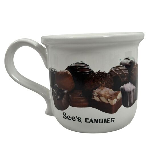 Vintage See’s Candies Candy Truffles And Mary See Coffee Cup Mug Lot Of 2 - Picture 2 of 10
